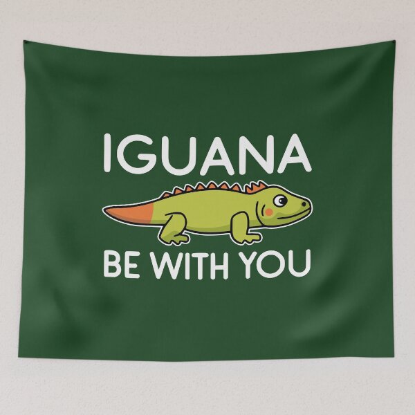 Item preview, Cute Iguana Joke White. Iguana Be With You! designed and sold by PMCreative.