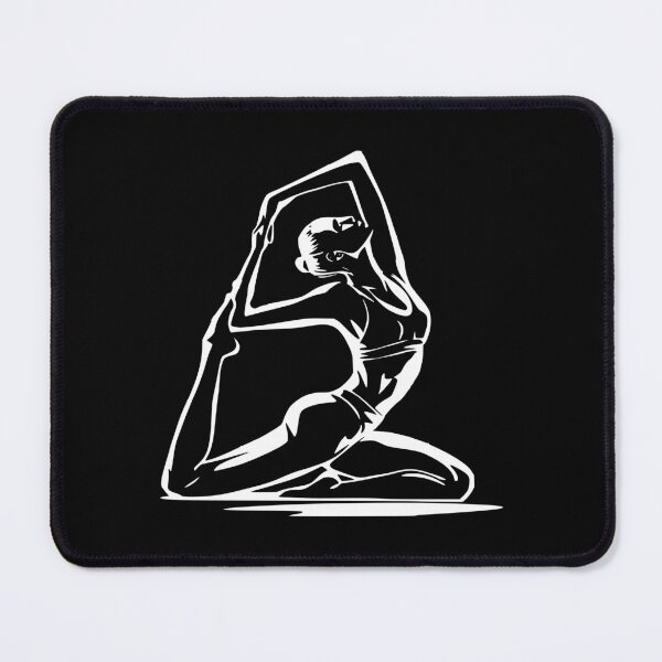 Item preview, Unique T-shirt for Yogi - Yoga Pose (white) designed and sold by Lees Tees.