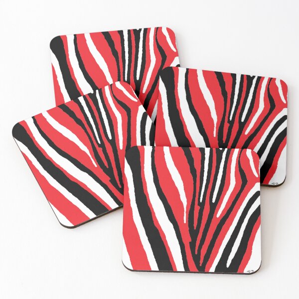 Item preview, Zebra Pattern Red White Black V2 designed and sold by MarkEdz.