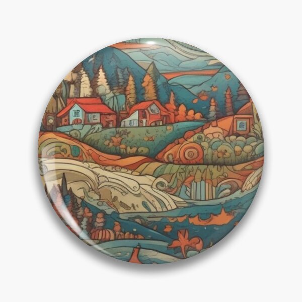 Item preview, Folk art pattern designed and sold by GasconyPassion.