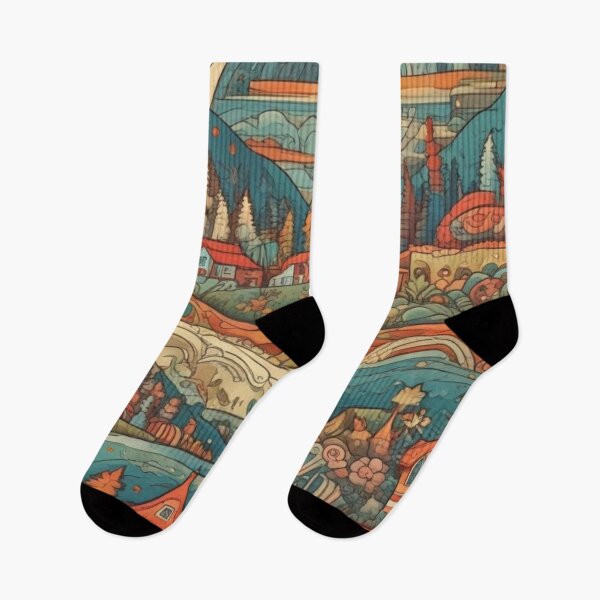 Item preview, Folk art pattern designed and sold by GasconyPassion.