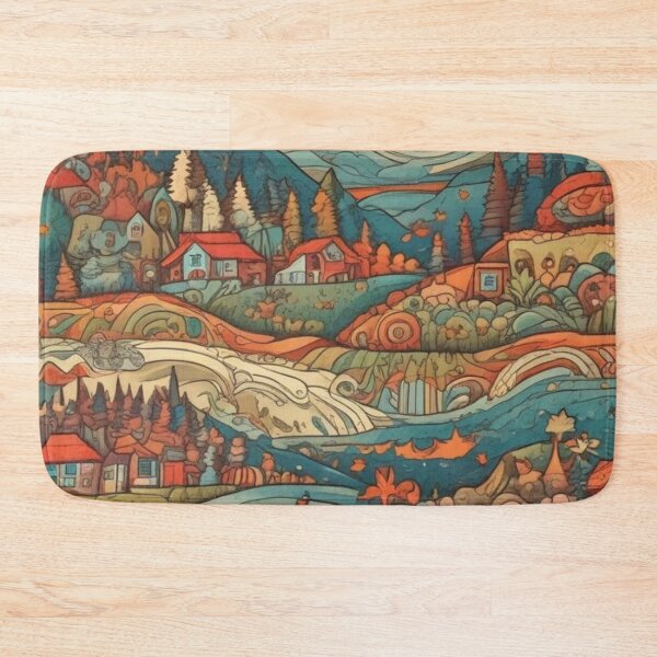 Item preview, Folk art pattern designed and sold by GasconyPassion.
