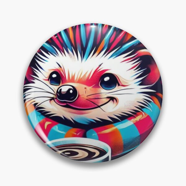 Item preview, Hedgehog Coffee Fun - Cute and Quirky Art designed and sold by Szymon Wangler.