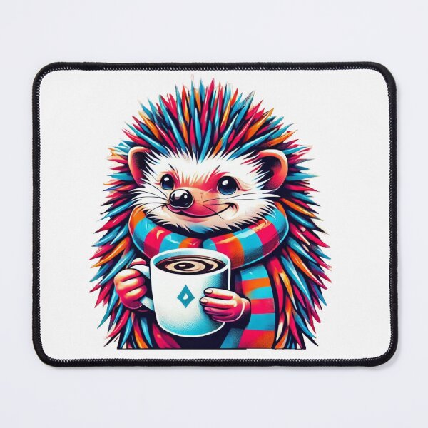 Item preview, Hedgehog Coffee Fun - Cute and Quirky Art designed and sold by Szymon Wangler.