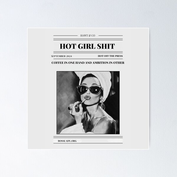 Hot girl newspaper Poster