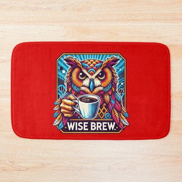 Item preview, Funny Owl Coffee Lover - Guess Hoo Needs More Coffee designed and sold by Szymon Wangler.