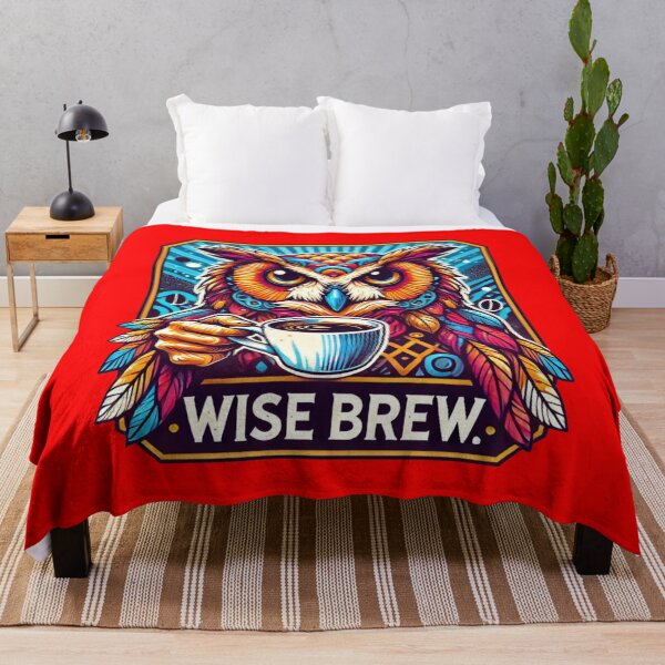 Item preview, Funny Owl Coffee Lover - Guess Hoo Needs More Coffee designed and sold by Szymon Wangler.
