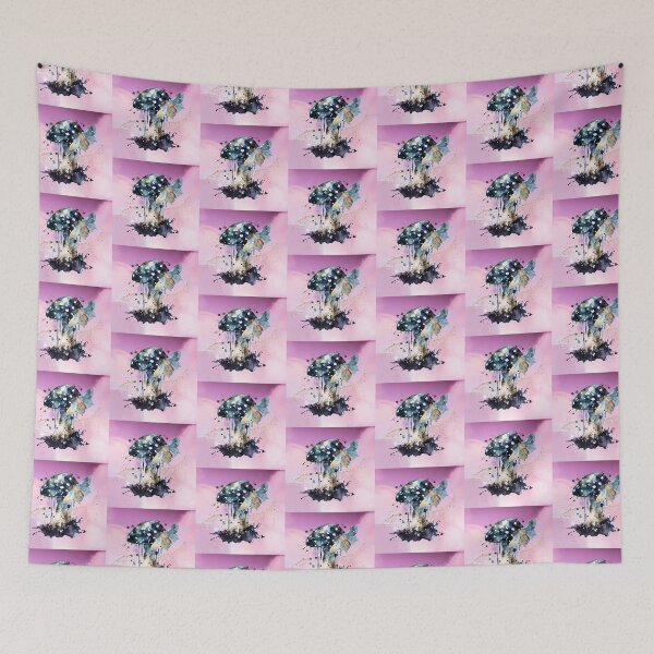 Item preview, Space Toadstool Mushrooms and Galactic Moth designed and sold by WildWoodlandWitch.