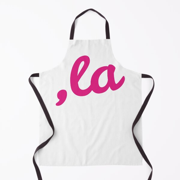 Item preview, ,la Kamala comma pronounce hot pink text designed and sold by PLdesign.