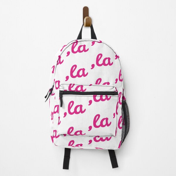 Item preview, ,la Kamala comma pronounce hot pink text designed and sold by PLdesign.