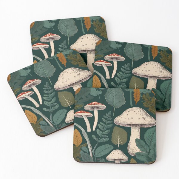 Item preview, CottageCore Mushrooms Woodland Fantasy designed and sold by aylastyle.