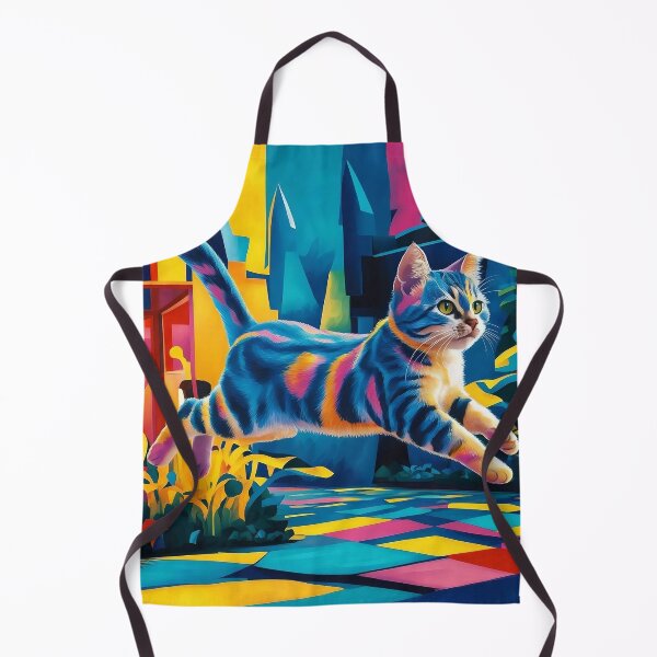 Item preview, colorful cat designed and sold by ArtTeeFusion.