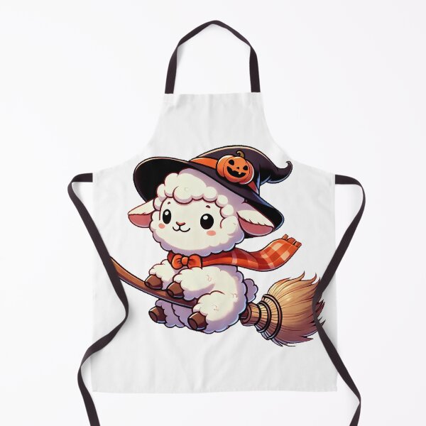 Item preview, Adorable Halloween Lamb on Broomstick designed and sold by Chokhdi289shop.