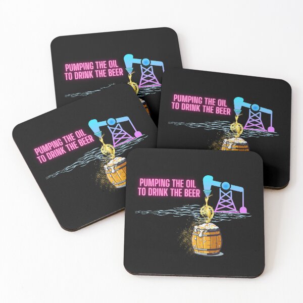 Item preview, Pumping The Oil To Drink The Beer designed and sold by MarieSusan.