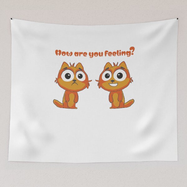 Item preview, All Emotions are Valid  (Sad and Happy cute cats Emotion Regulation) designed and sold by WayToResilience.