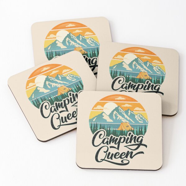 Item preview, Camping Queen Mountains Adventure Outdoor Nature Hiking Traveling designed and sold by Sandra Brezina.