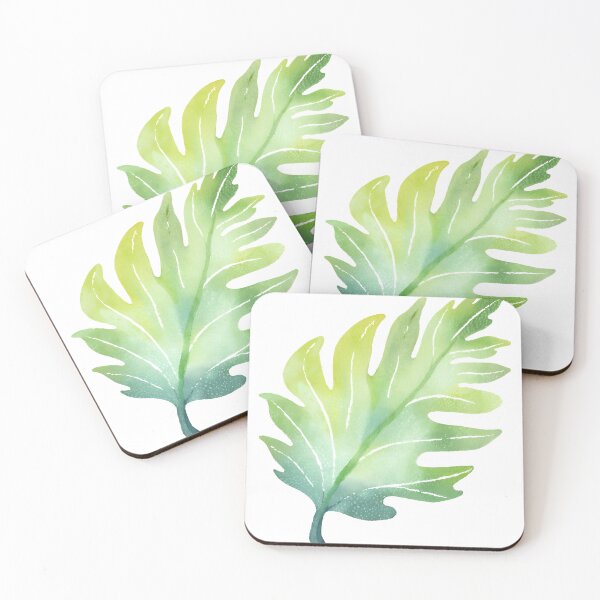Item preview, Green leaf watercolor pattern designed and sold by AKRE R.