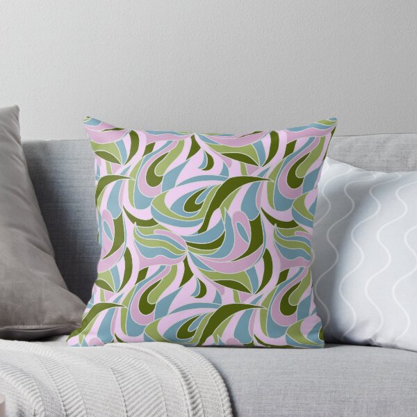Item preview, Abstract Swirl - Green/Pink-24A-027 designed and sold by Cori Lang.