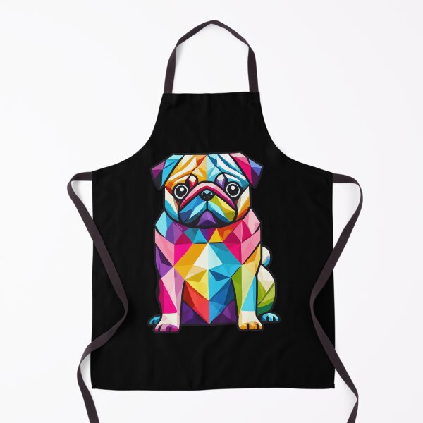 Item preview, Colorful Geometric Pug Dog designed and sold by TKsTees.