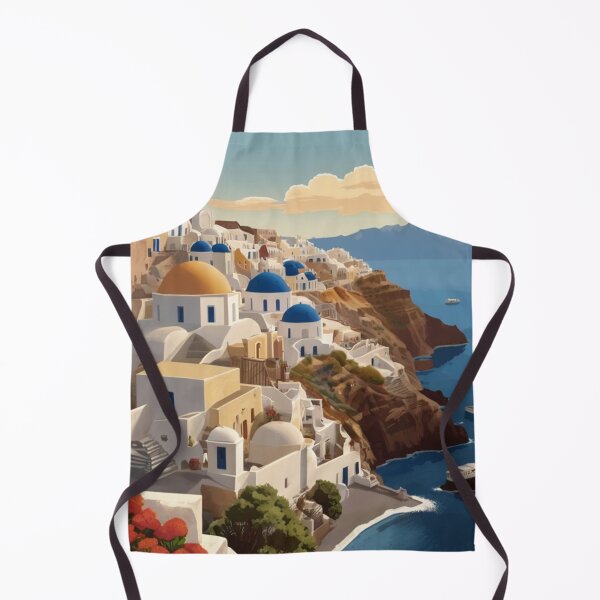Item preview, 037 Vintage Santorini, Greece Poster Design designed and sold by Alexis Art Collection.