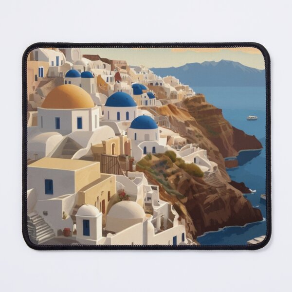 Item preview, 037 Vintage Santorini, Greece Poster Design designed and sold by Alexis Art Collection.
