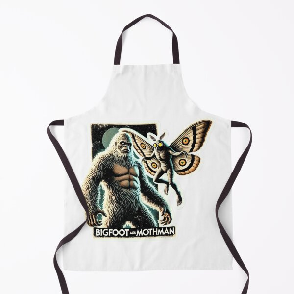 Item preview, Bigfoot and Mothman in a retro style monster movie design designed and sold by BrinaandPops.