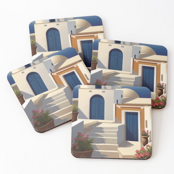 Item preview, 039 Vintage Santorini, Greece Poster Design designed and sold by Alexis Art Collection.