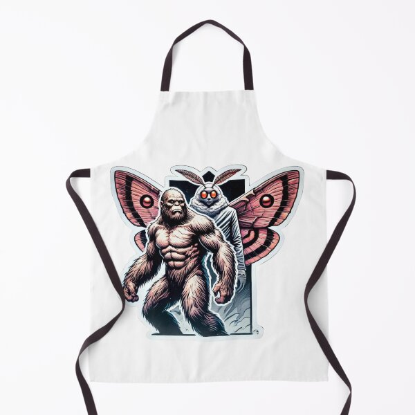 Item preview, Bigfoot and Mothman in a retro style monster movie design designed and sold by BrinaandPops.