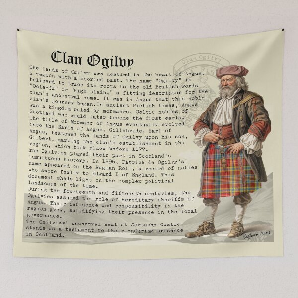 Item preview, Ogilvy Scottish Clan History  designed and sold by BagTown Clans.