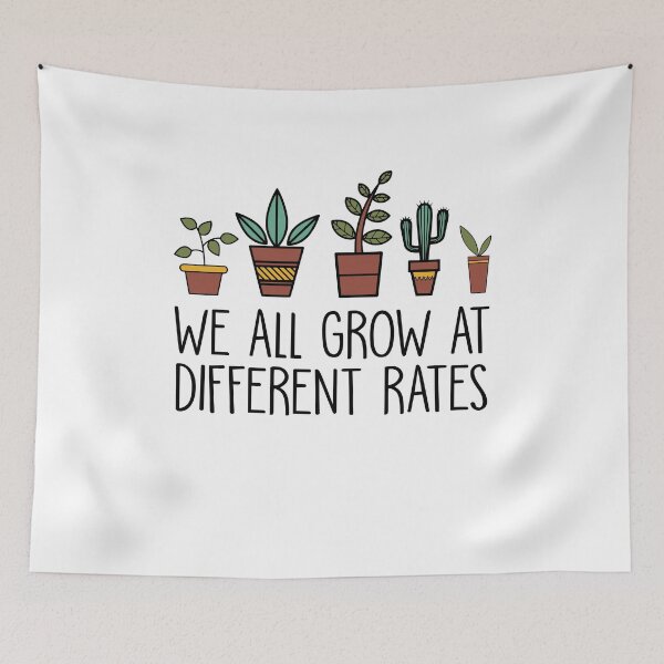 Item preview, We All Grow At Different Rates Plant Lover, Special Education Teacher, ABA Therapist, Speech Therapy, BCBA, Mental Health, RBT, AAC designed and sold by behindthefacts.