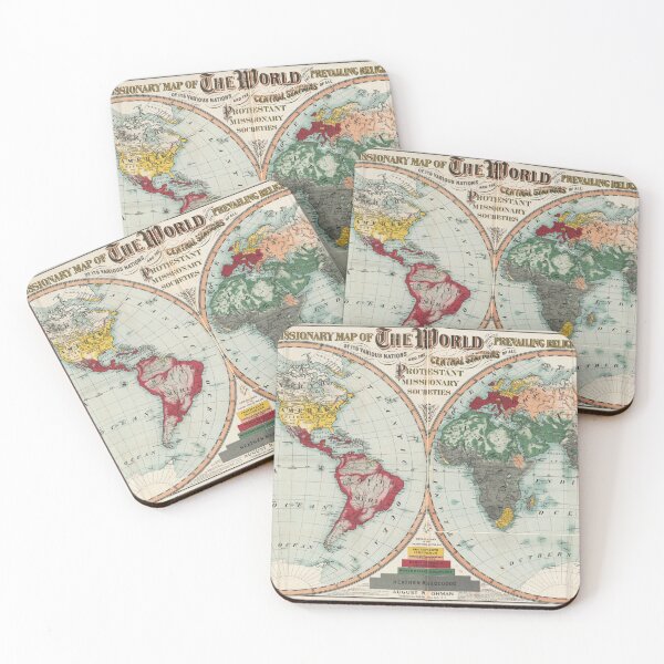 Item preview, Missionary map of the world designed and sold by Bart4jesus.