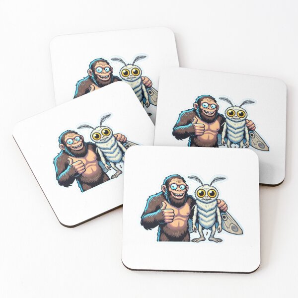 Item preview, Bigfoot and Mothman Best Friends designed and sold by BrinaandPops.