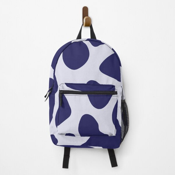 Item preview, Abstract cowhide pattern Design with deep navy blue and white patches. designed and sold by HEMRO.