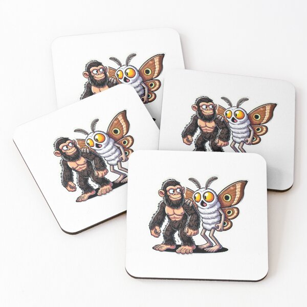 Item preview, Bigfoot and Mothman Best Friends designed and sold by BrinaandPops.