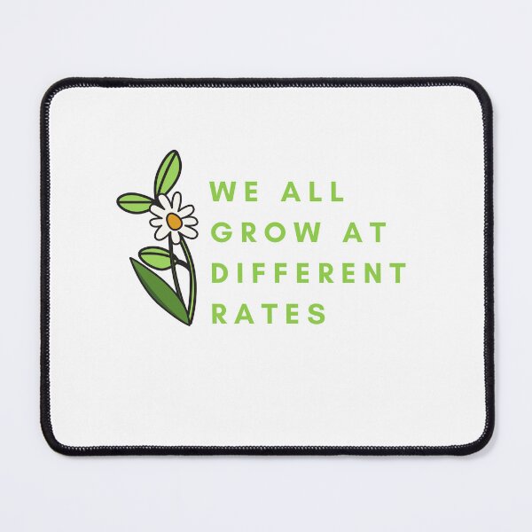 Item preview, We All Grow At Different Rates Floral, Special Education Teacher, ABA Therapist, Speech Therapy, BCBA, Mental Health, RBT, AAC designed and sold by behindthefacts.