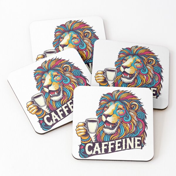 Item preview, Lion Coffee Break - Bold and Fun Art designed and sold by Szymon Wangler.