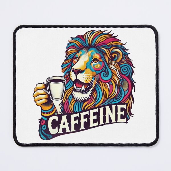 Artikelvorschau, Lion Coffee Break - Mutige und lustige Kunst entworfen und verkauft von Szymon Wangler.