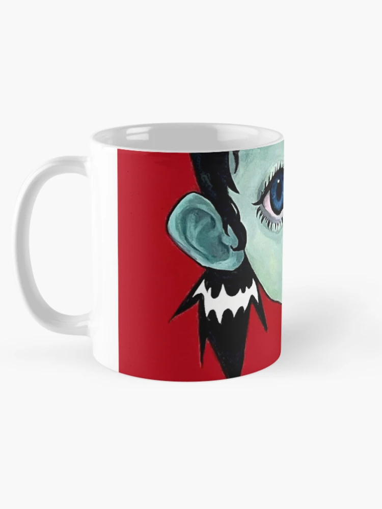 Thumbnail 5 of 6, Coffee Mug, Red and black Pop art Illustration designed and sold by seagrease.