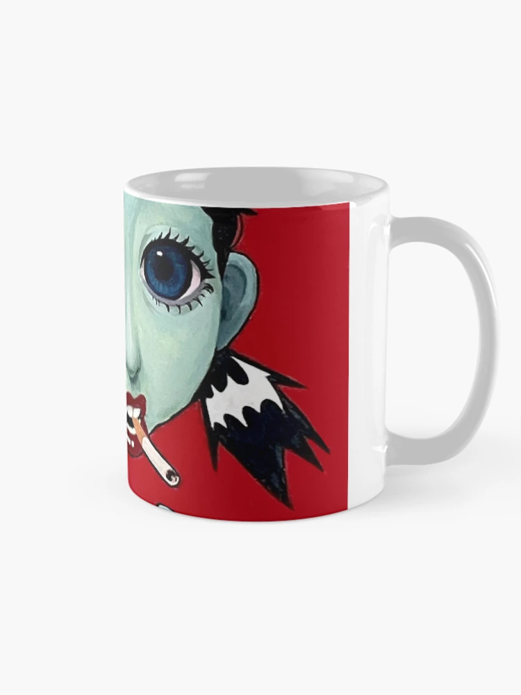Thumbnail 3 of 6, Coffee Mug, Red and black Pop art Illustration designed and sold by seagrease.