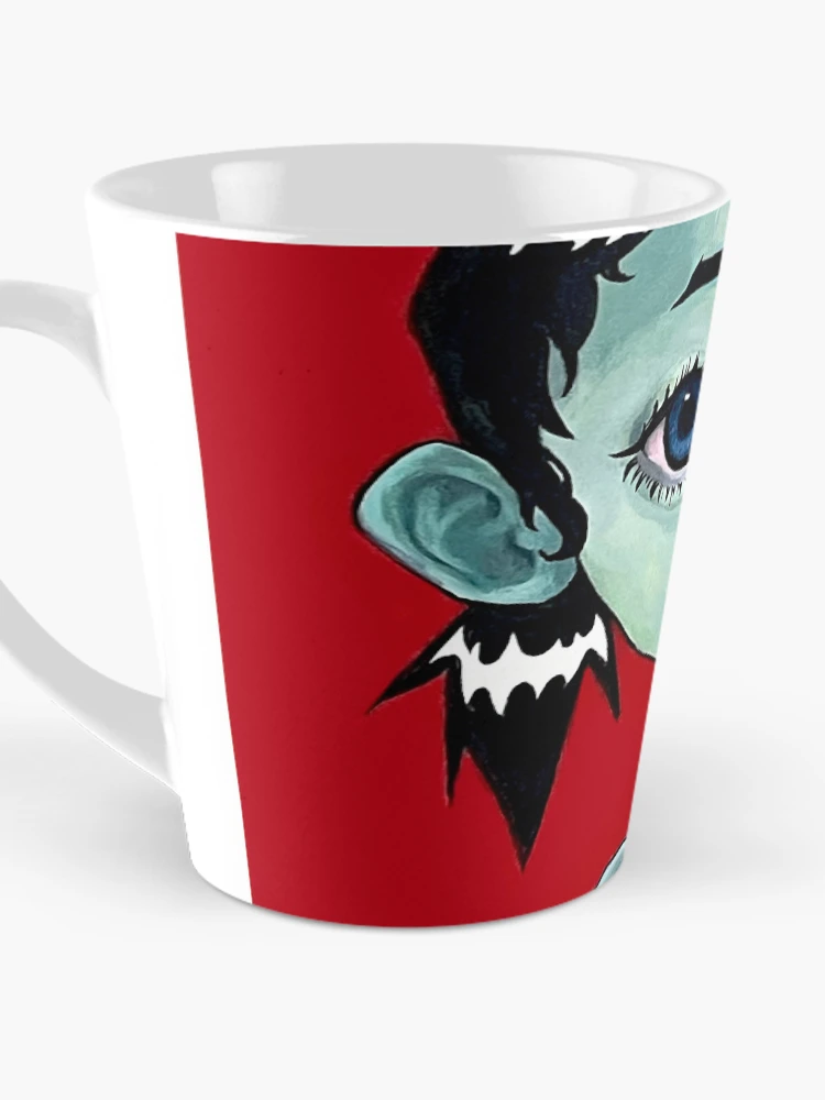Thumbnail 3 of 4, Coffee Mug, Red and black Pop art Illustration designed and sold by seagrease.