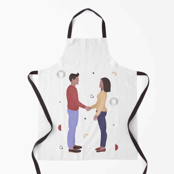 Item preview, Handshake between man and woman, color illustration designed and sold by OM-lova.