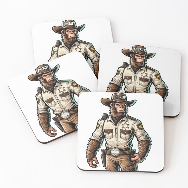 Item preview, Bigfoot Sheriff Deputy in uniform with Badge and hat designed and sold by BrinaandPops.
