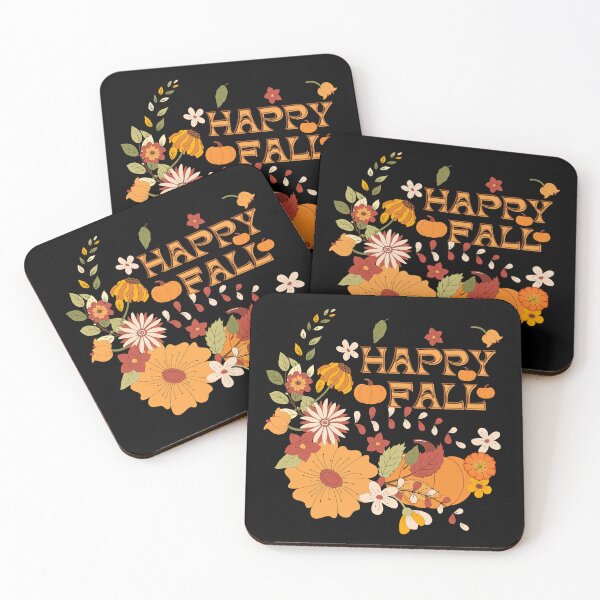 Item preview, Happy fall orange pumpkin and flora designed and sold by BritishDelights.