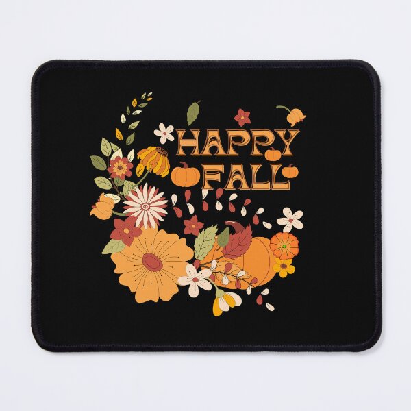 Item preview, Happy fall orange pumpkin and flora designed and sold by BigfeetLittlepaws.