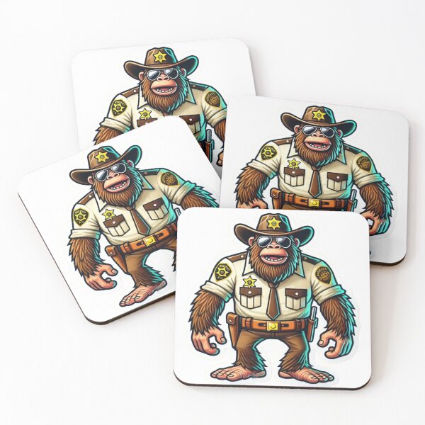 Item preview, Bigfoot Sheriff Deputy in uniform with Badge and hat designed and sold by BrinaandPops.