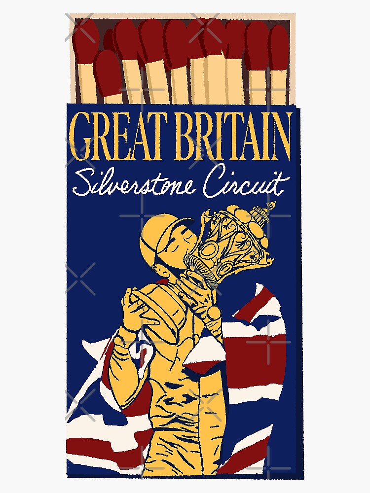 Great Britain GP Matchbox Sticker