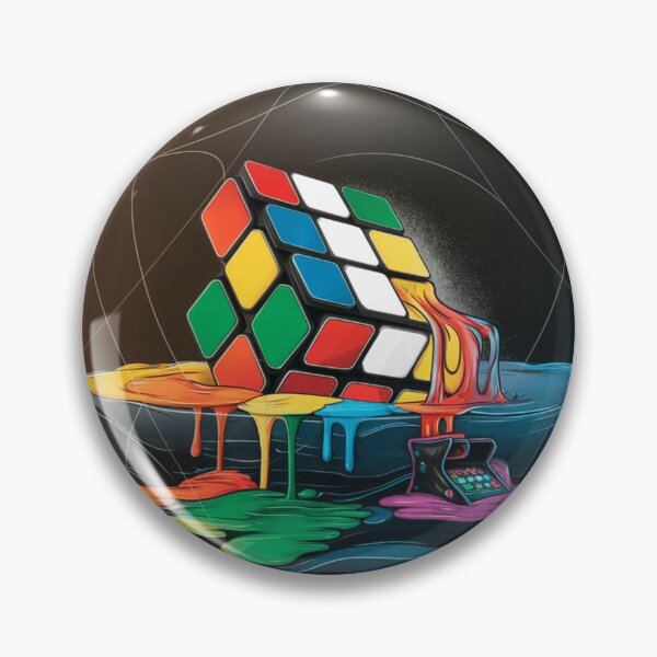 Item preview, "Chaotic Fusion: The Melted Rubik's Cube" designed and sold by ArtTeeFusion.