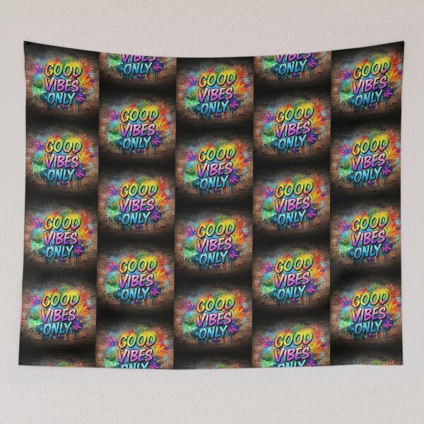 Item preview, Unique Pot Design - Good Vibes Only - Graffiti - Black designed and sold by JLEmporium.