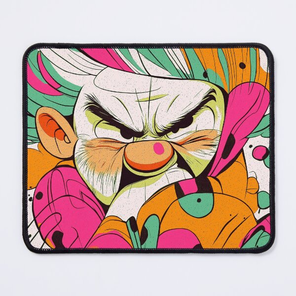 Item preview, angry clown designed and sold by PricklyPeanut.