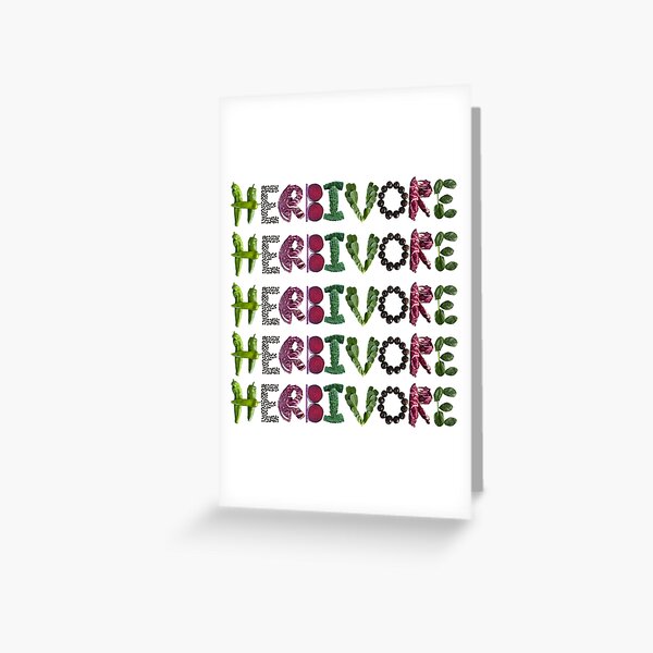 Item preview, Herbivore - Eat fresh fruits and veggies  designed and sold by EveryDayDabble.